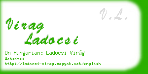 virag ladocsi business card